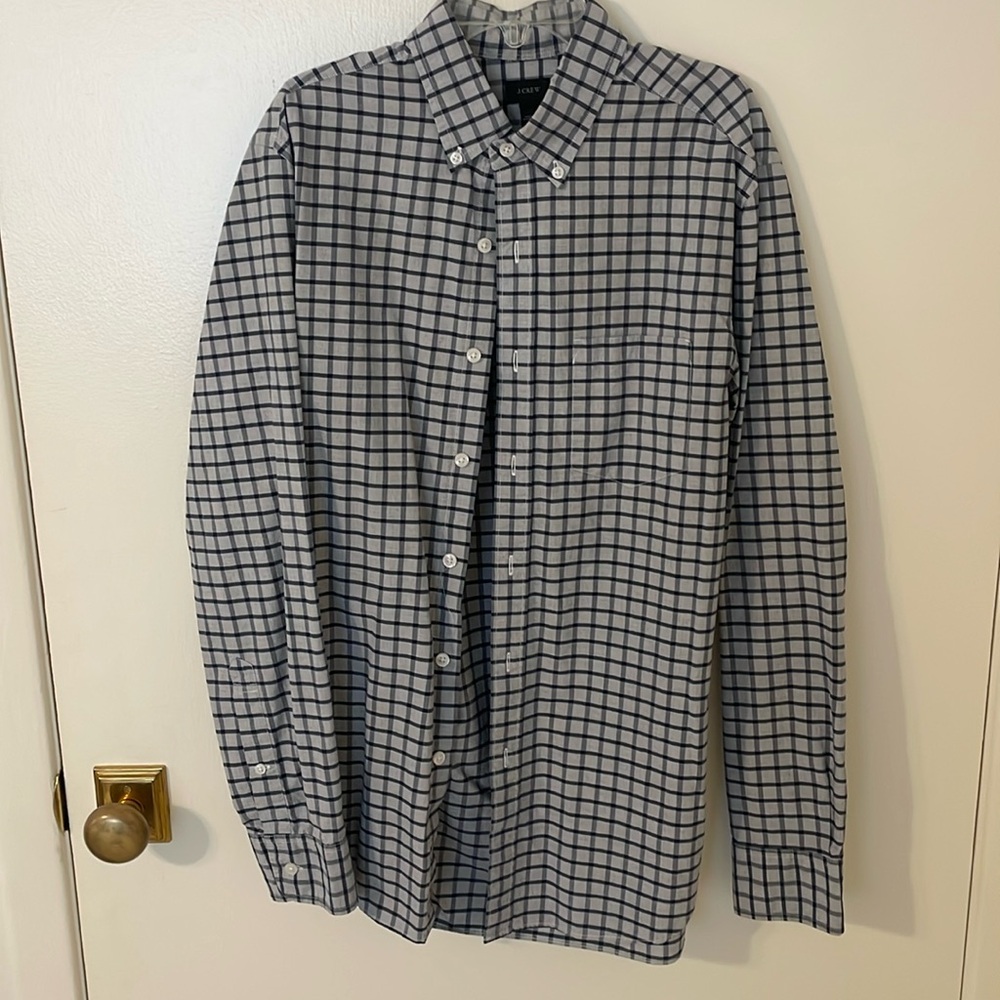 J crew checked shirt